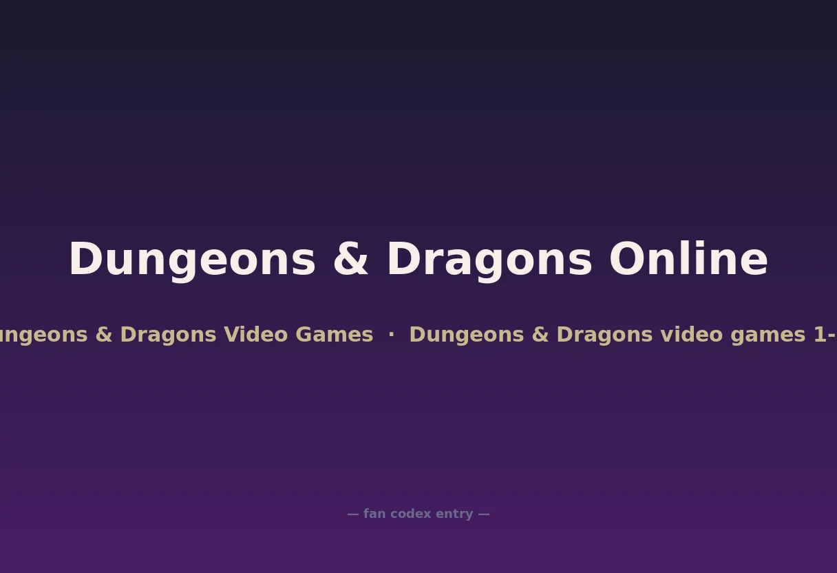 Dungeons & Dragons Online